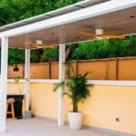 Outdoor kitchen and aluminum work for Dubai villa — Poolsco Landscaping