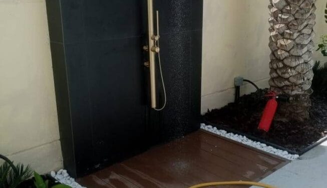 Pool water features installation in Jumeirah Village Circle Dubai — Poolsco